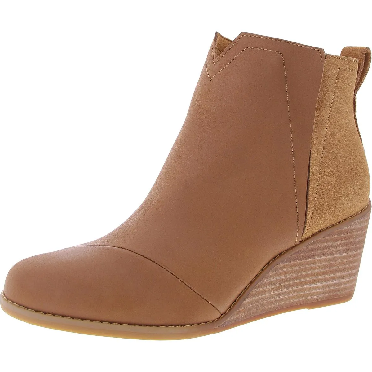 CLARE Womens Pointed Toe Wedge Heel Wedge Boots