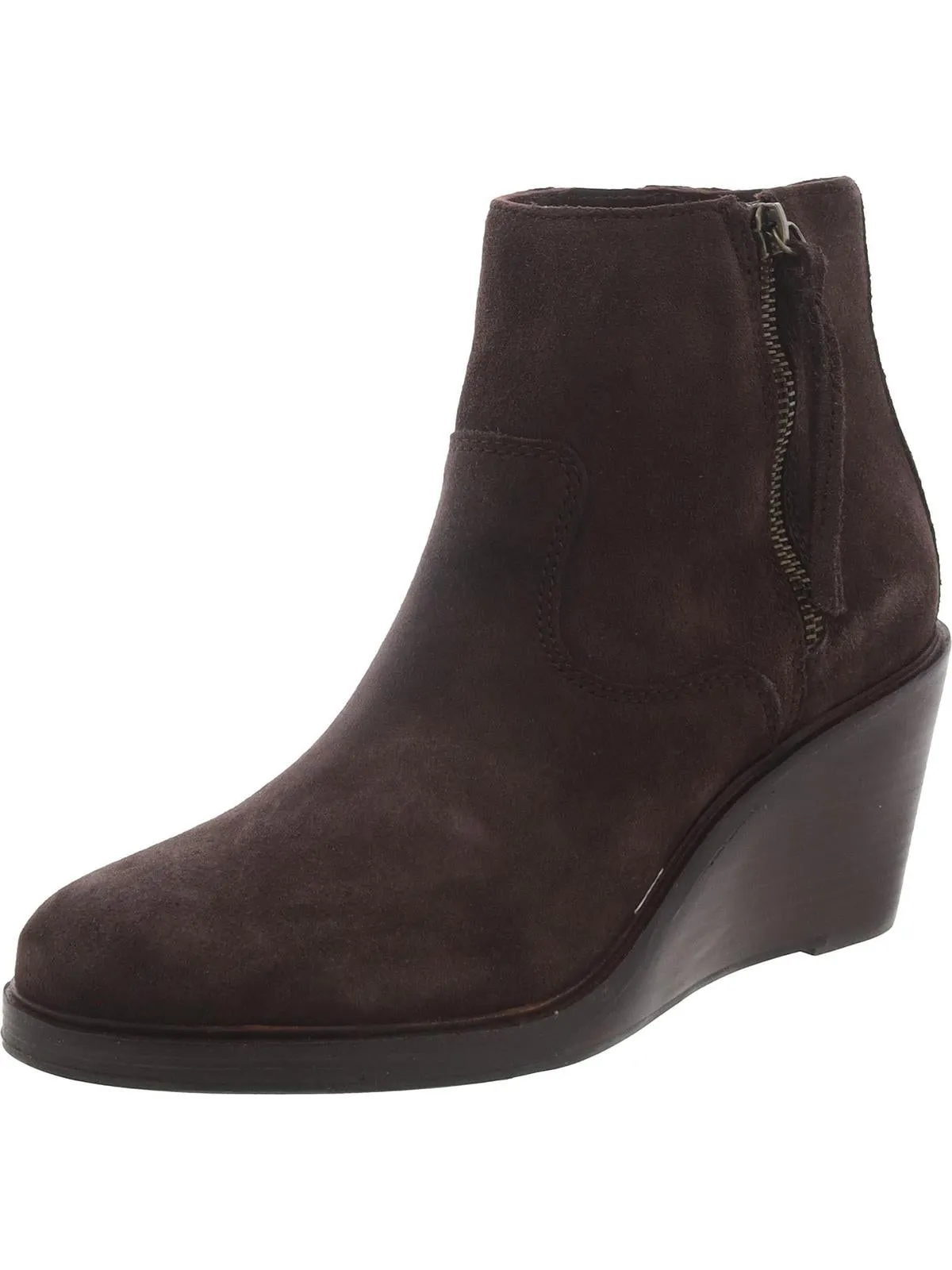 Clarkdale2 Zip Womens Leather Zipper Wedge Boots