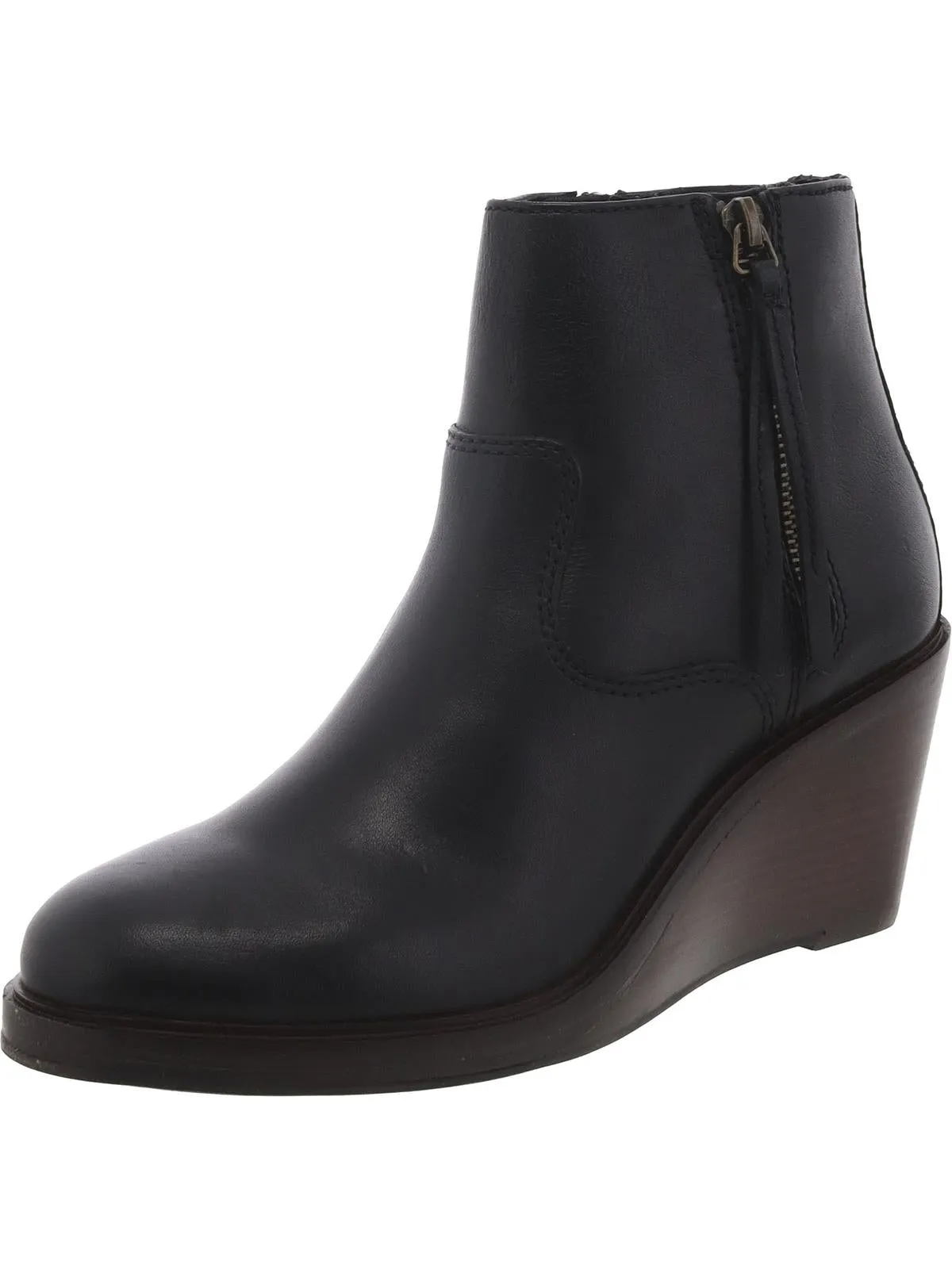 Clarkdale2 Zip Womens Leather Zipper Wedge Boots