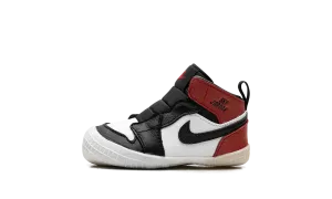 Vibrant Colors, Soft Touch Feel Classic Air Jordan 1 Crib Bootie "Black Toe Reimagined" Machine-made offer