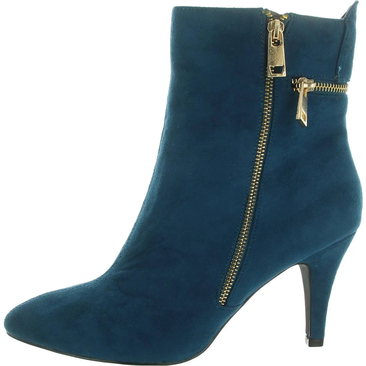 Claudia  Womens Microsuede Pointed Toe Ankle Boots