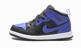Chain Strap Co-branded promotion Jordan 1 Mid TD "Black/Hyper Royal" Big Discount