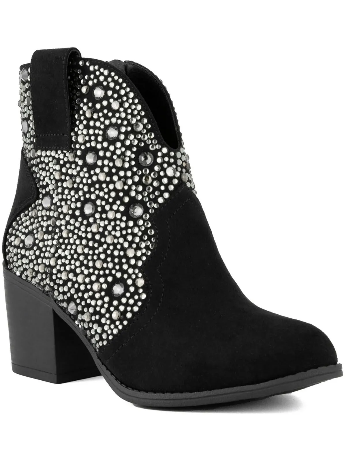 Comet Womens Faux Suede Pointed Toe Cowboy, Western Boots