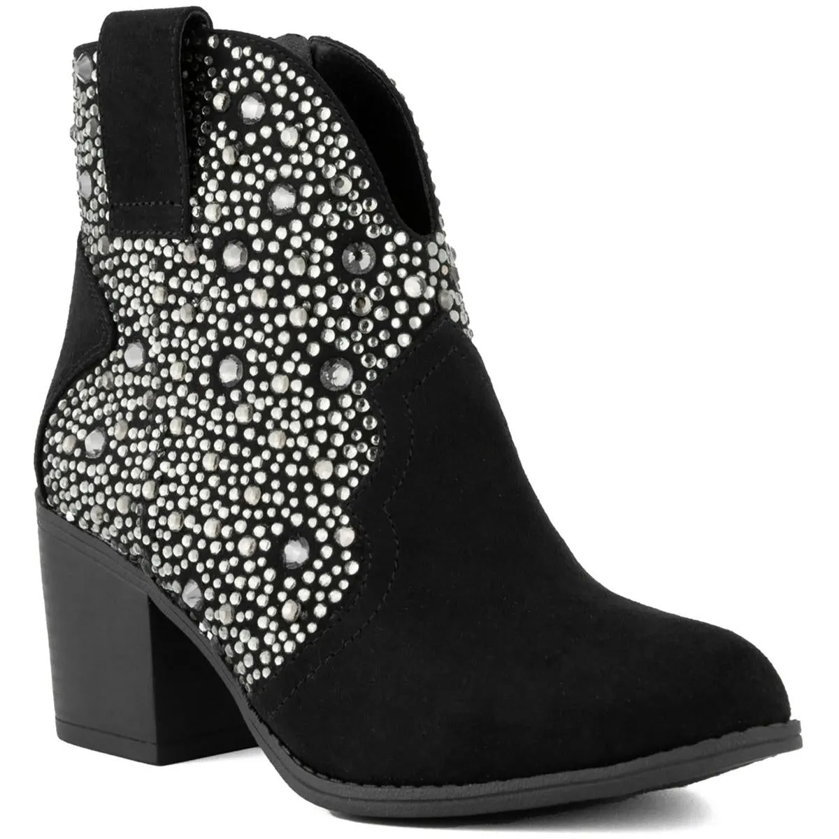 Comet Womens Faux Suede Pointed Toe Cowboy, Western Boots