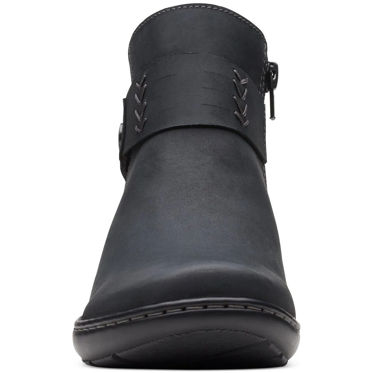 Cora Rae Womens Leather Ankle Booties