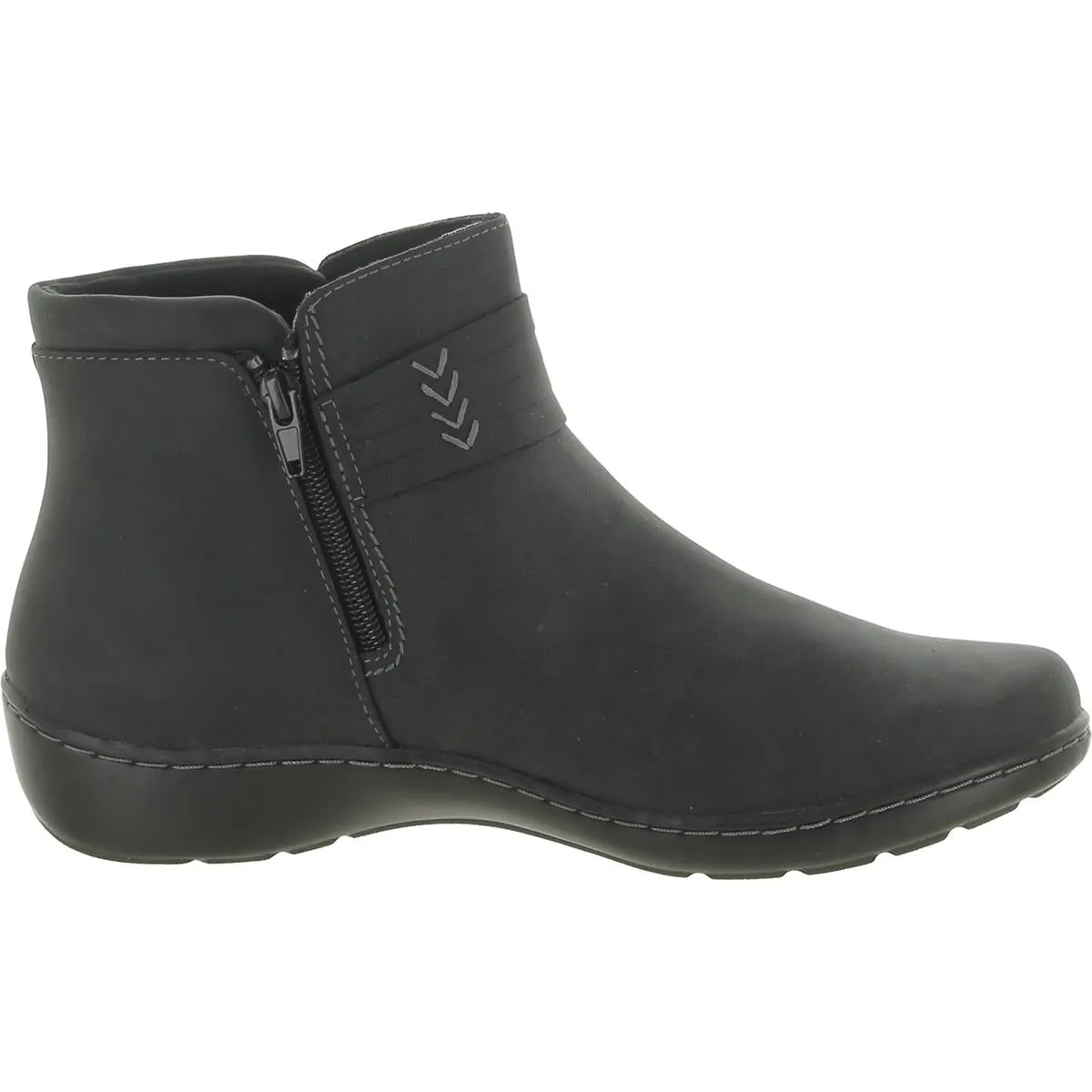 Cora Rae Womens Leather Ankle Booties