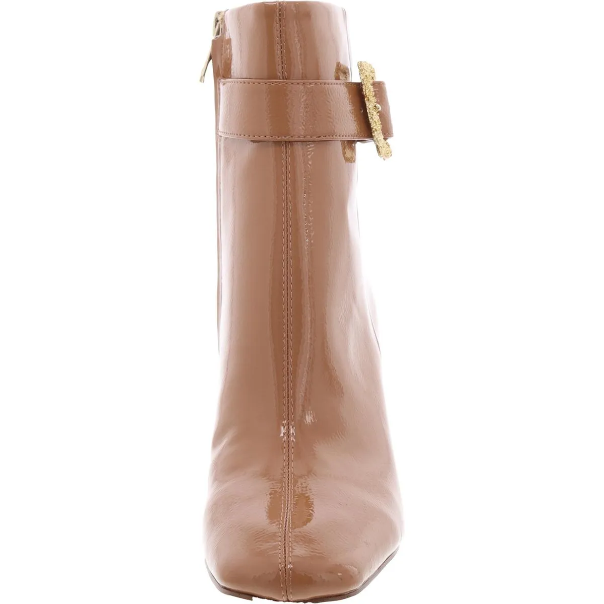 Corinne Womens Patent Pebbled Ankle Boots