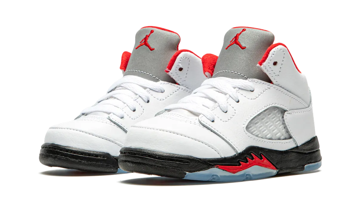 Click. Shop. Done. Air Jordan 5 Retro TD "Fire Red Silver Tongue 2020"