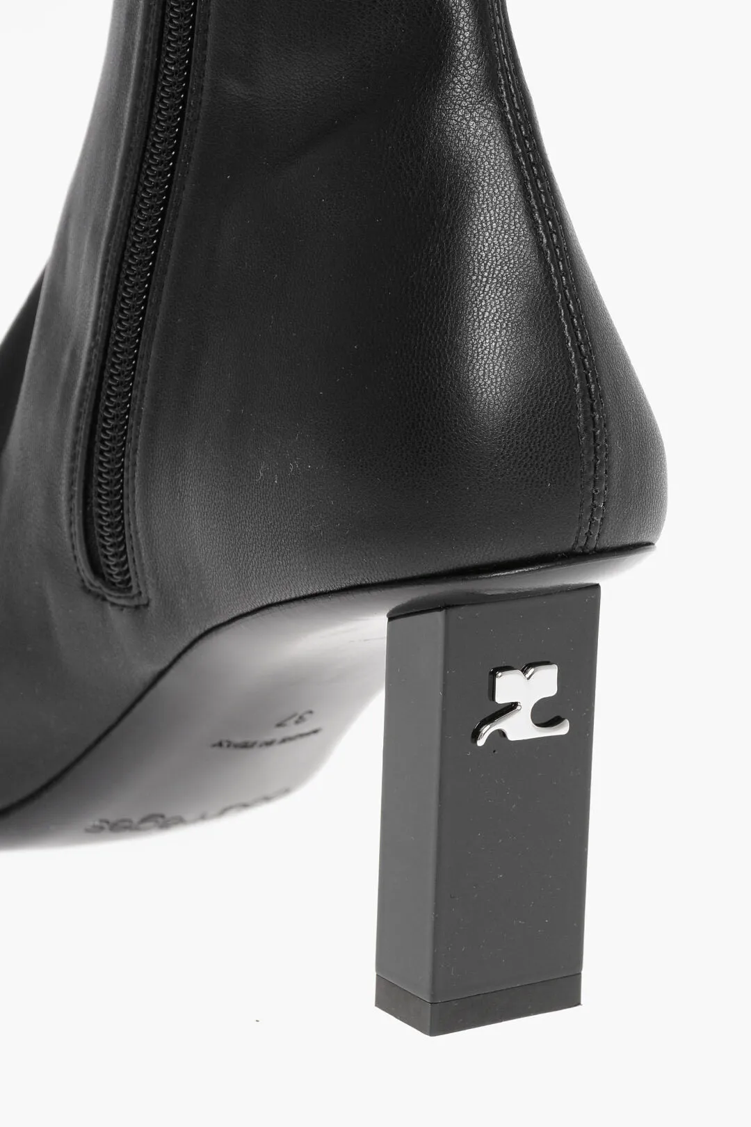 Courreges Eco-Leather Boots With Inner Zip 8Cm