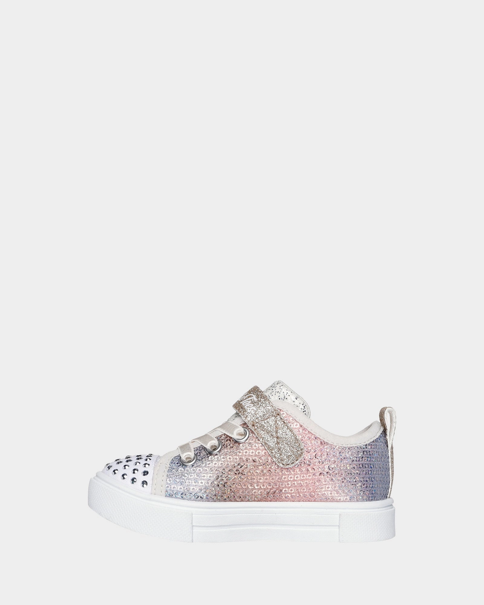 Vegan Leather Twinkle Toes Sparks Sequin Flash Infant Silver/Gold Glitter