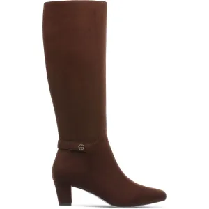 CRISSALYNNEF Womens Zipper Manmade Knee-High Boots