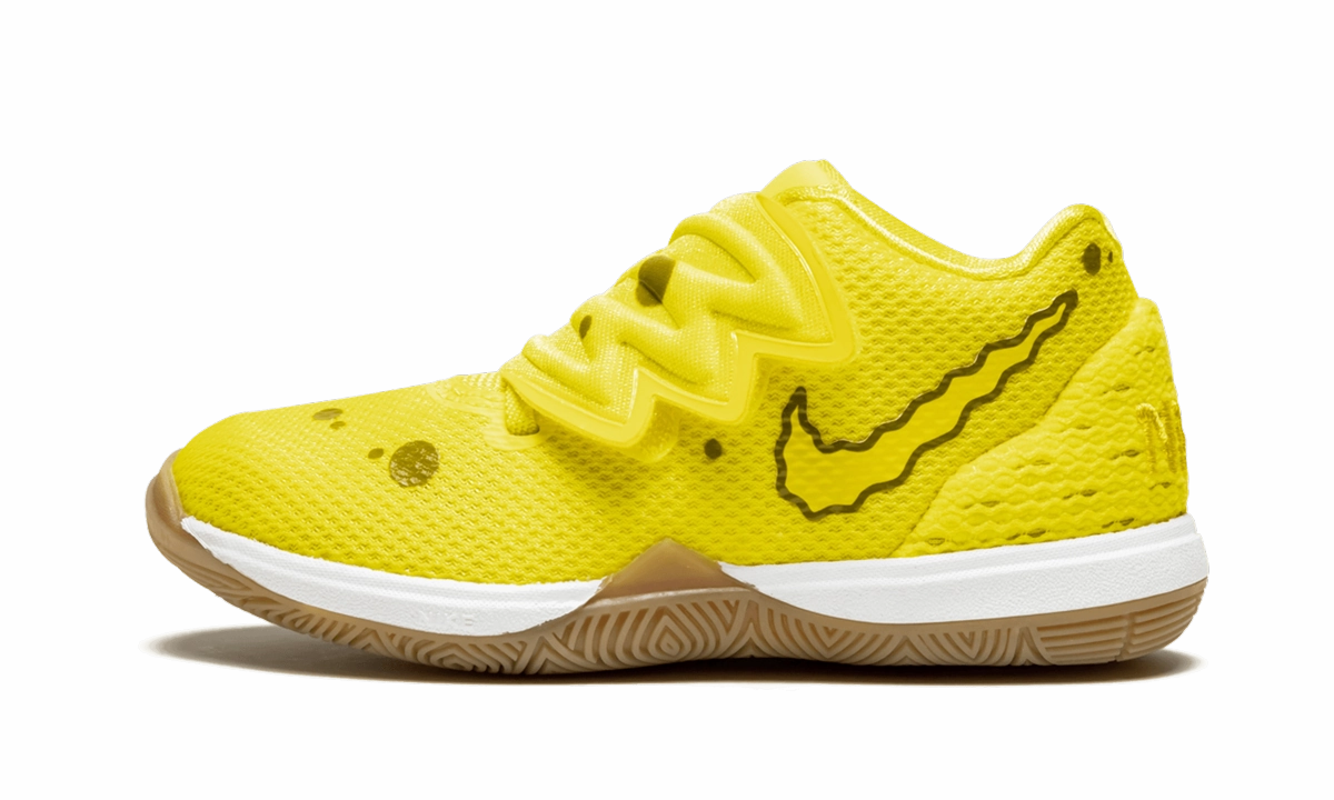 Treat Yourself Today, Nylon Waterproof Backpack, Travel-Friendly Croc-Embossed Kyrie 5 SBSP BT "SpongeBob" Advanced Design