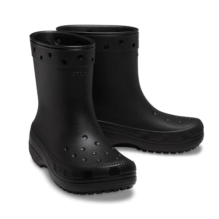 CROCS CLASSIC BLACK BOOTS