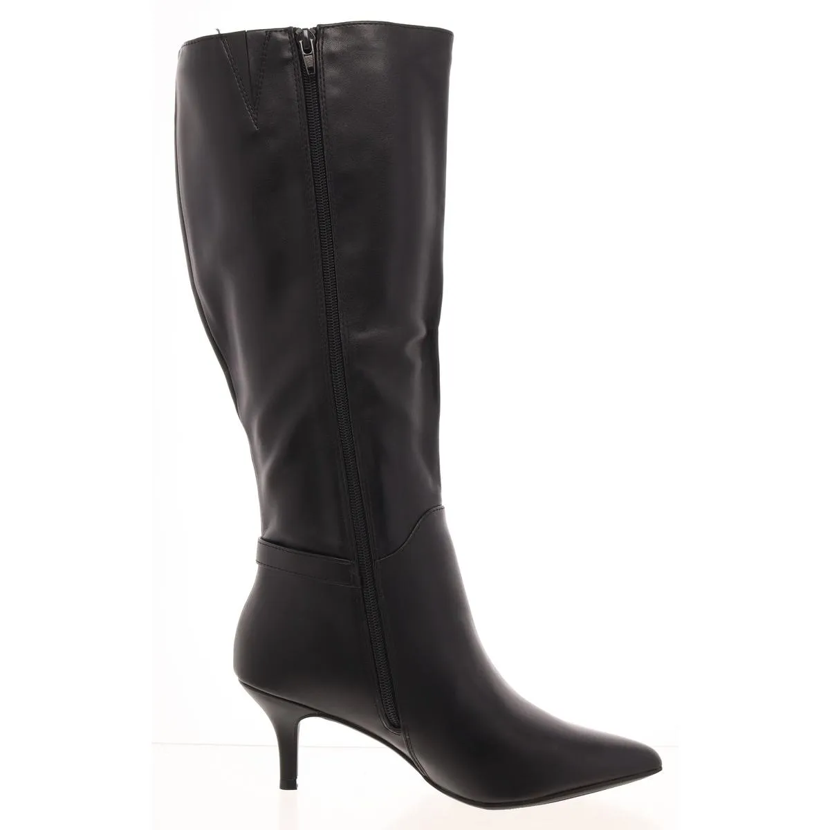 Crueella Womens Slip On Pointed Toe Knee-High Boots