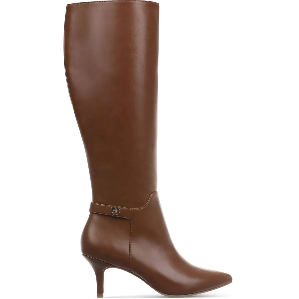 Crueella Womens Slip On Pointed Toe Knee-High Boots