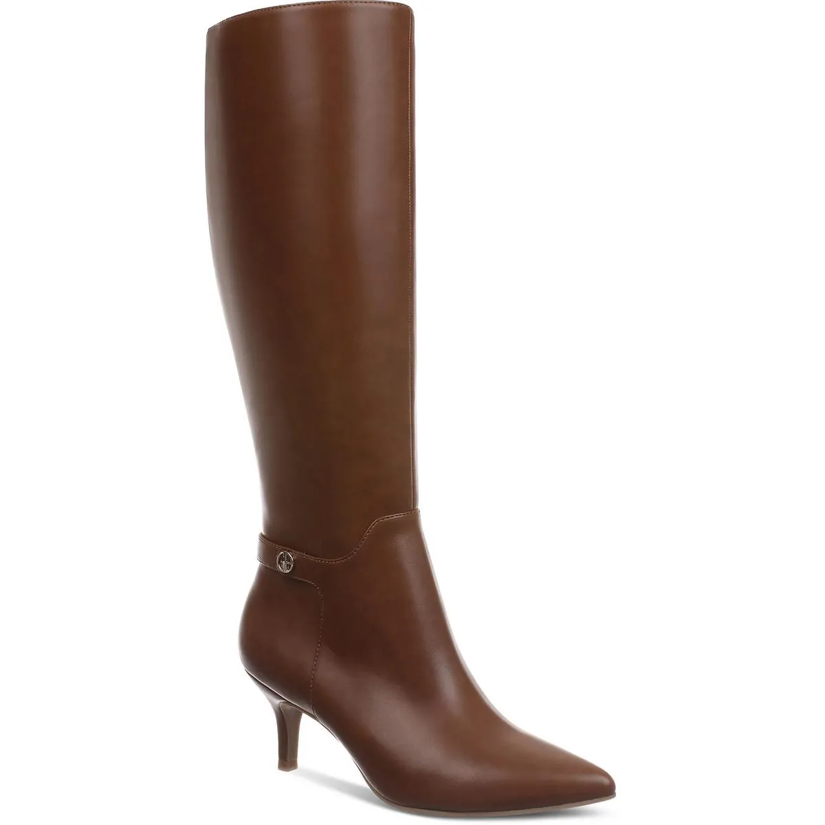 Crueella Womens Slip On Pointed Toe Knee-High Boots