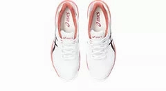 Metallic Gold Evening Bag, Zipper Closure, Travel Ready Asics Women's Solution Swift FF (White/Light Garnet)