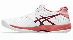 Perfect Fit Asics Women's Solution Swift FF (White/Light Garnet) Where Comfort Meets Performance