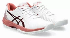 Best For Workouts Asics Women's Solution Swift FF (White/Light Garnet) WomenS Leather Tote Bag