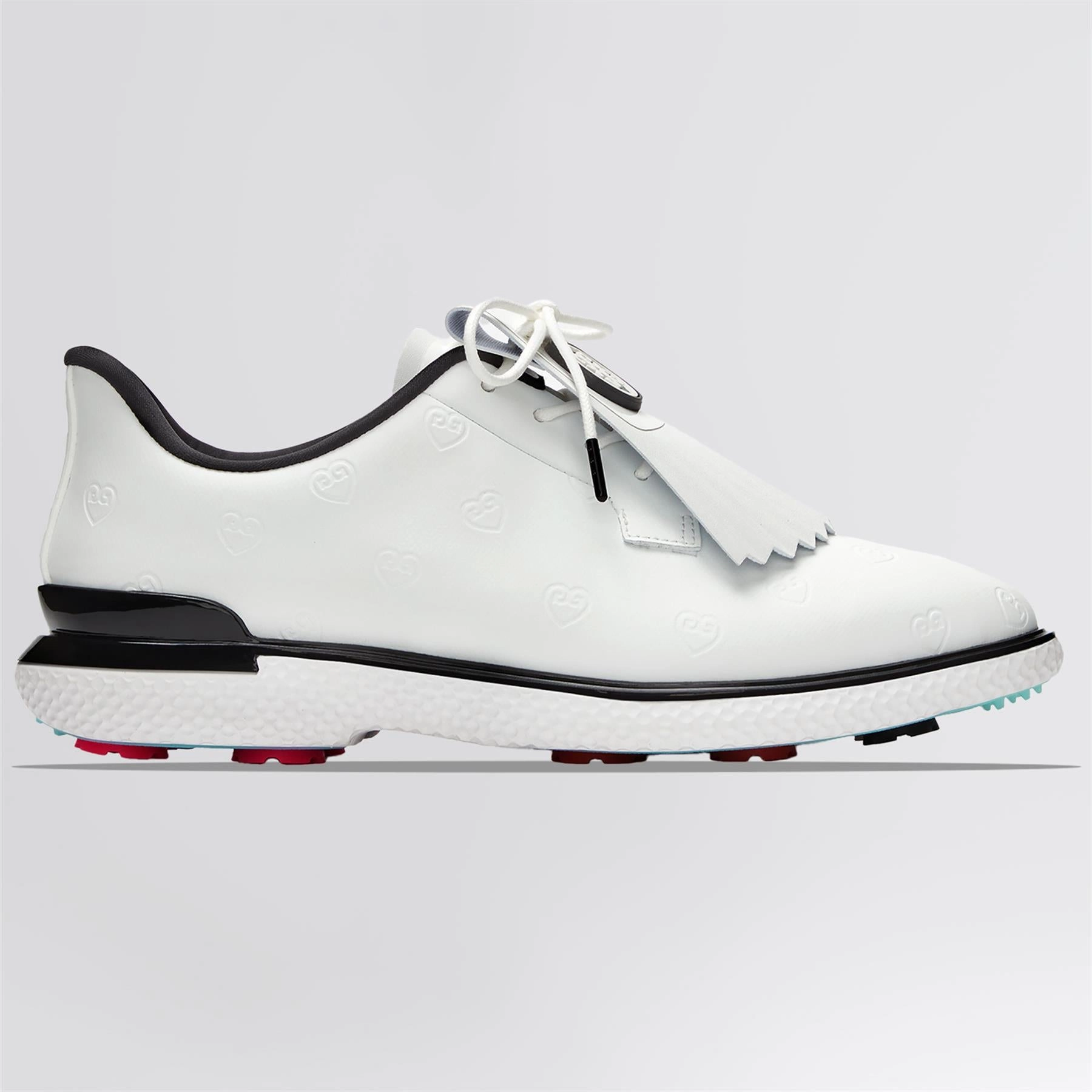 Reinforced Base, Vinyl Custom Style GALLIVAN2R TPU Heart G's Kiltie Golf Shoes Snow/Onyx Innovative Function
