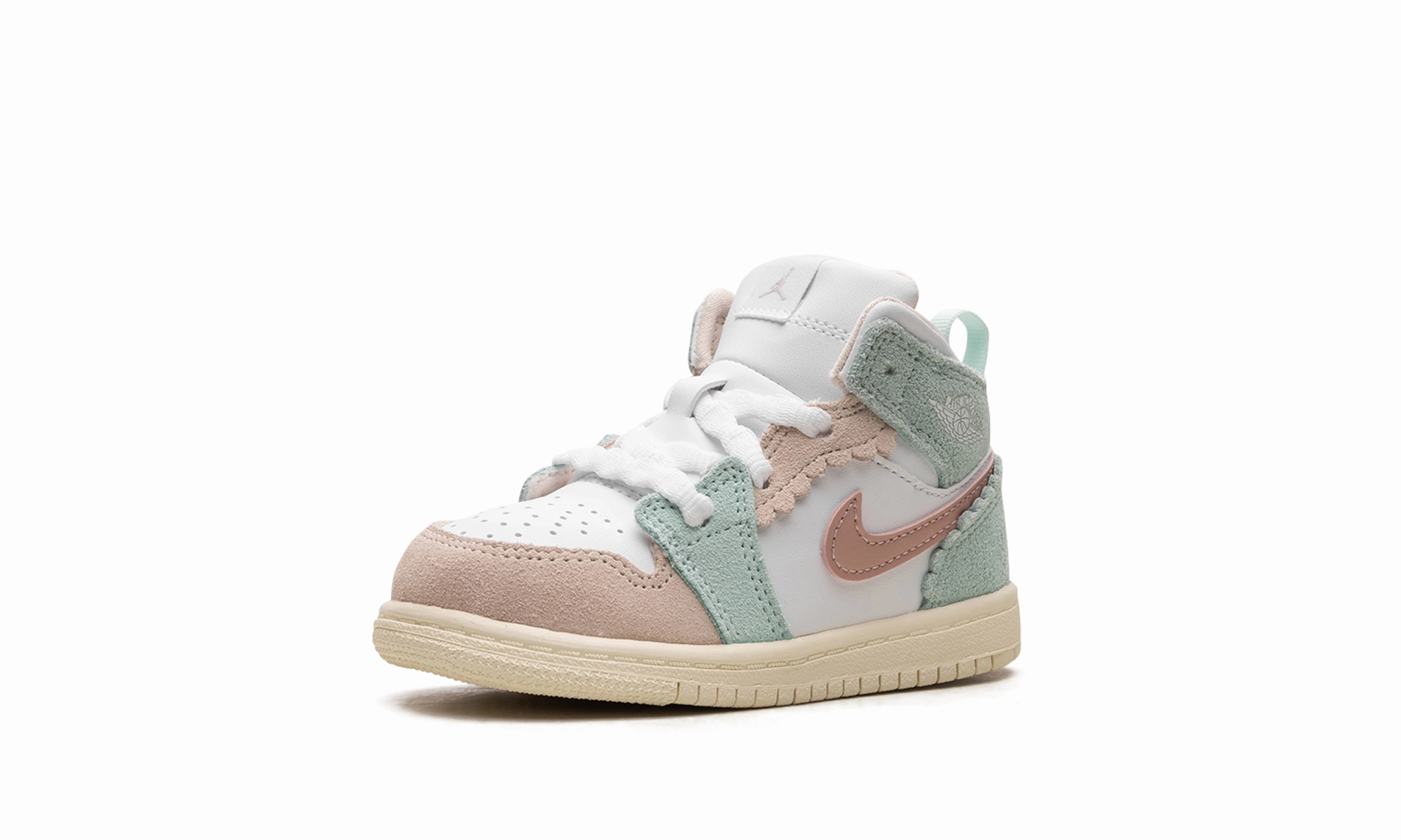 Designed For Everyday Use Air Jordan Retro 1 Mid SE TD "Pink Oxford / Jade Ice"
