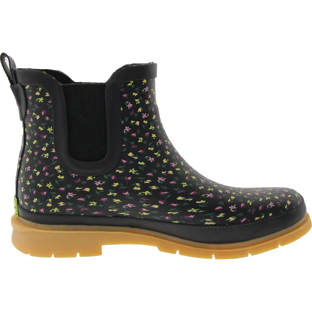 Dainity Chelsea Womens Floral Print Ankle Chelsea Boots