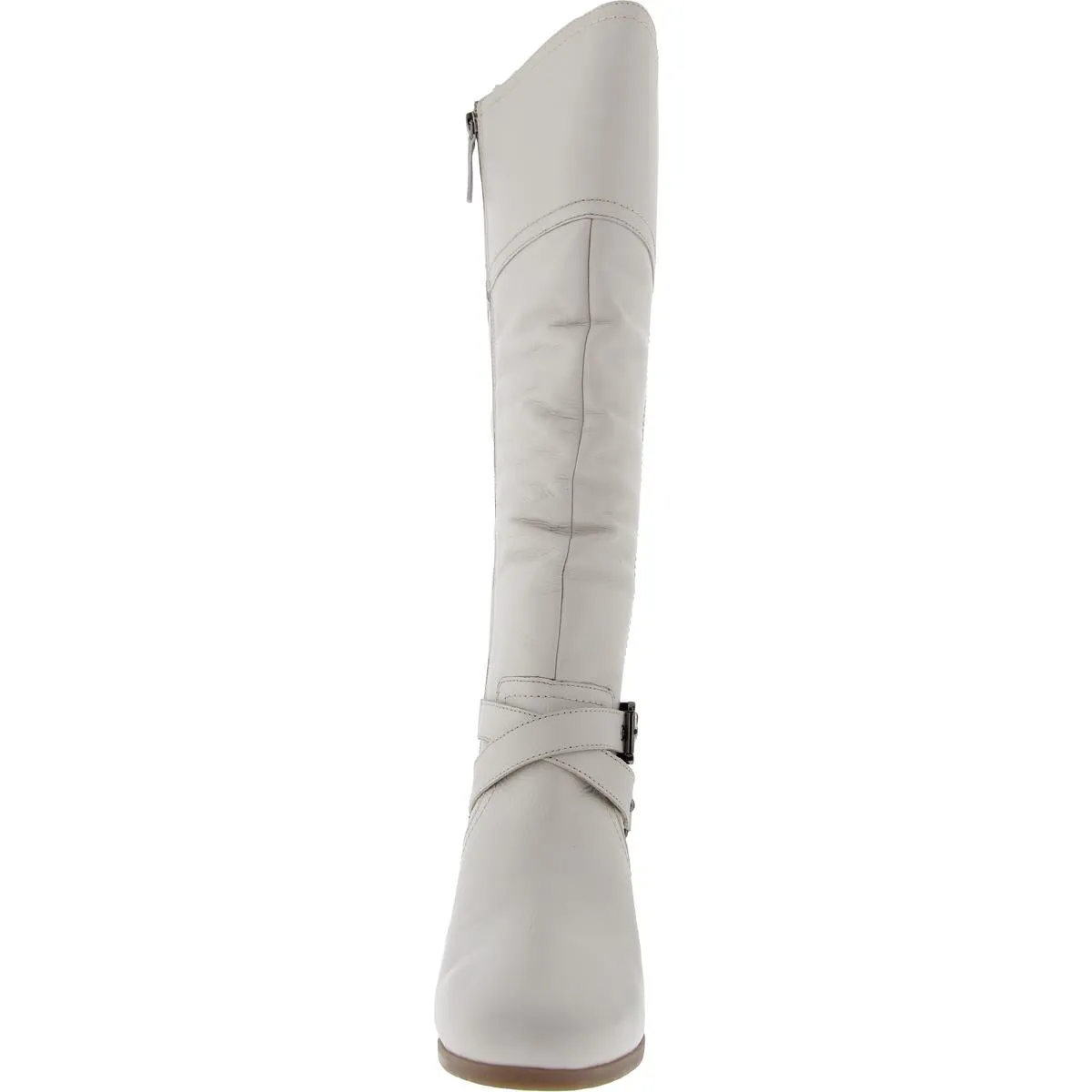 Dakota Womens Buckle Leather Knee-High Boots
