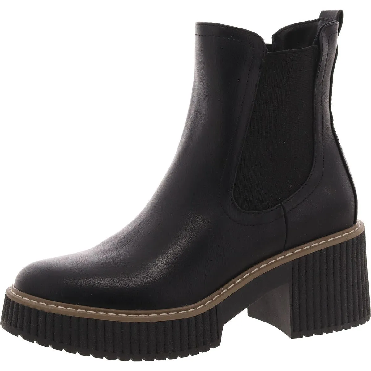 Darcel Womens Faux Leather B Chelsea Boots
