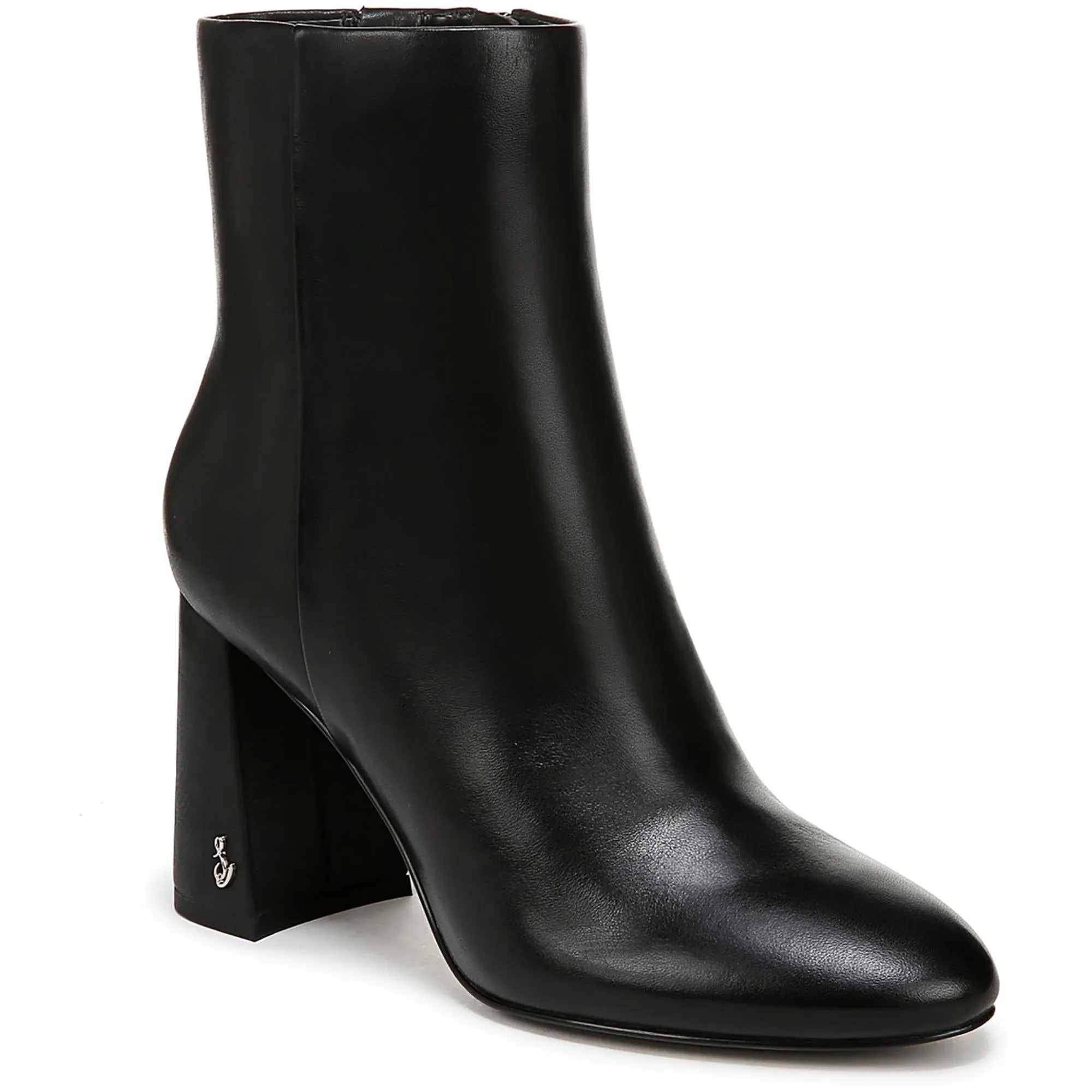 Daria Womens Leather Solid Mid-Calf Boots