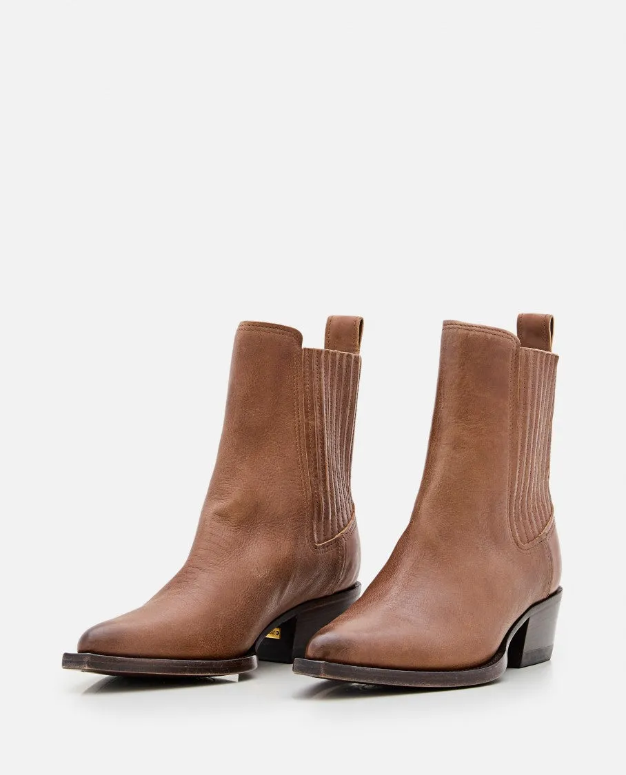 Debbie Beatles Vintage Leather Boots