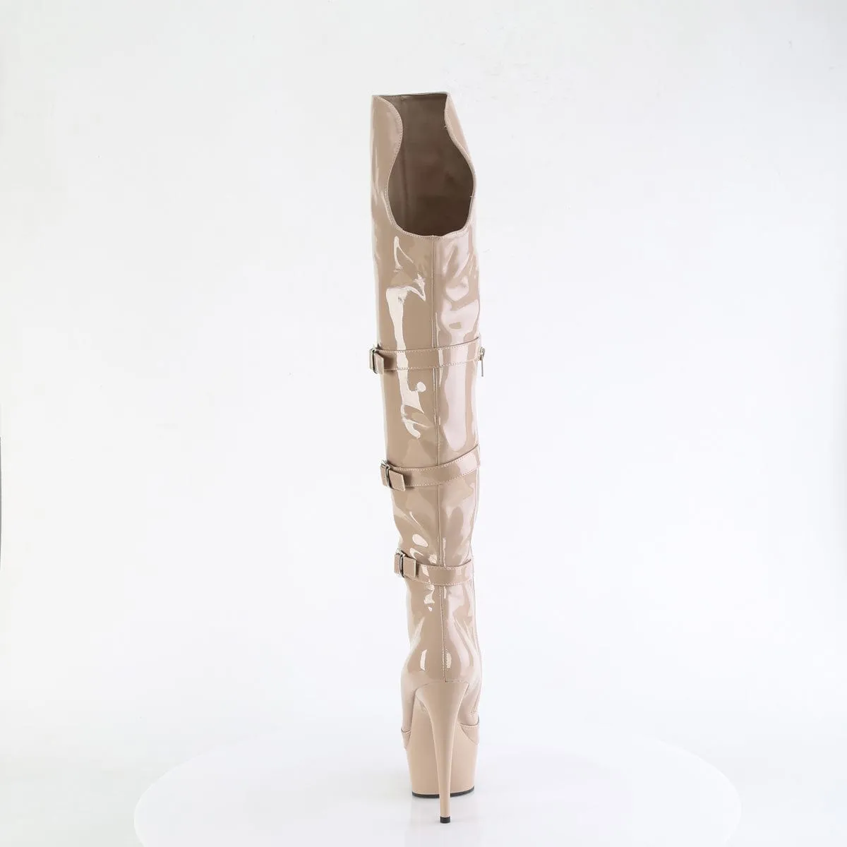 DELIGHT-3018 Nude Stretch Patent/Nude