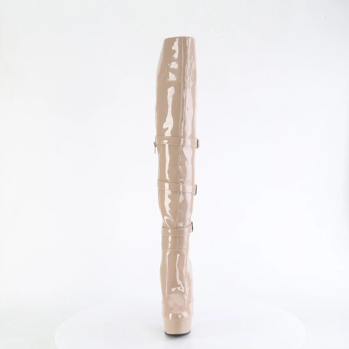 DELIGHT-3018 Nude Stretch Patent/Nude