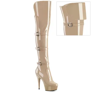 DELIGHT-3018 Nude Stretch Patent/Nude