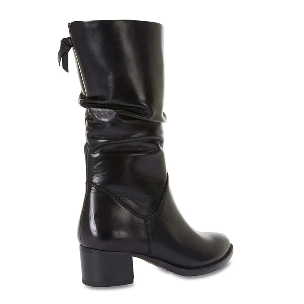 Dillon Boot in Black Leather