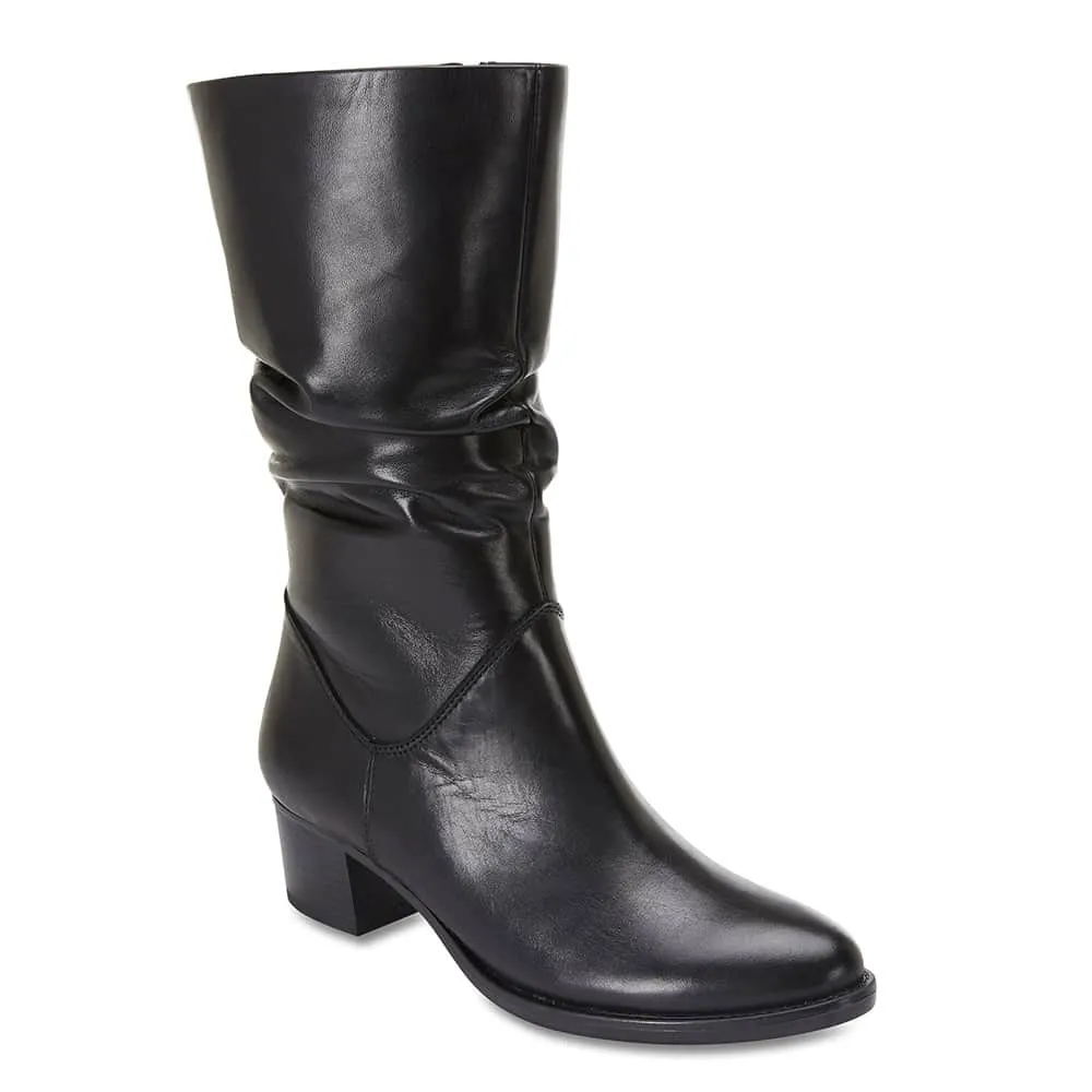 Dillon Boot in Black Leather