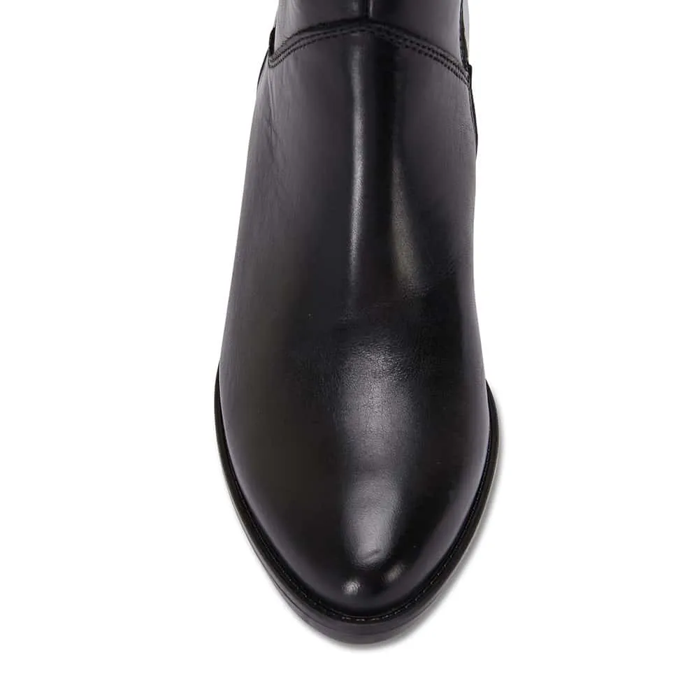 Dillon Boot in Black Leather