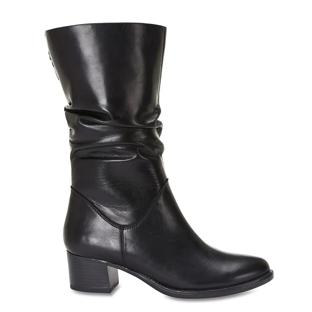 Dillon Boot in Black Leather