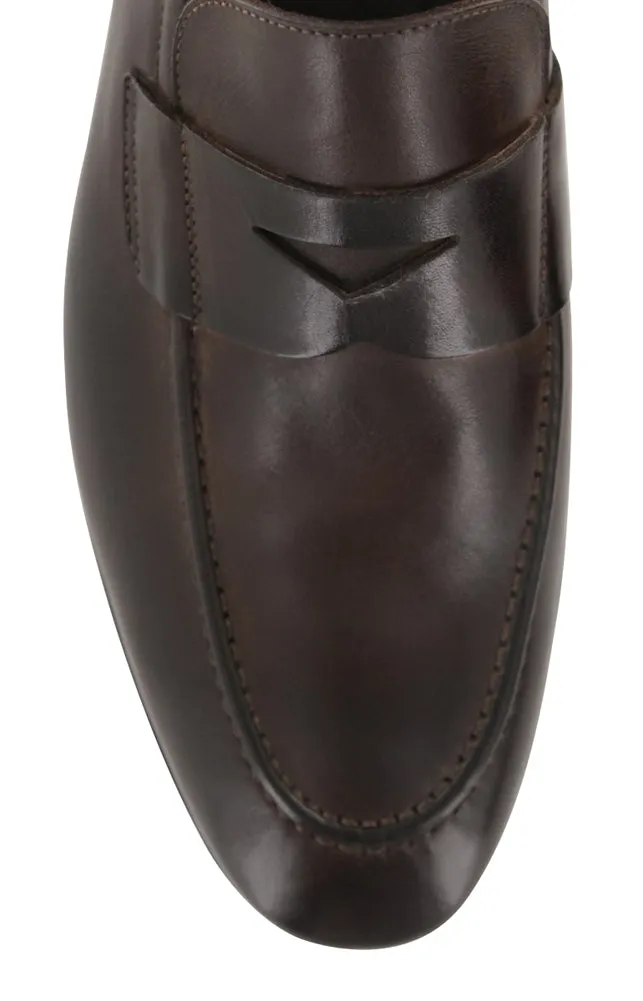 DonT Wait, Elevate Fiori Di Lusso Brown Penny Loafers