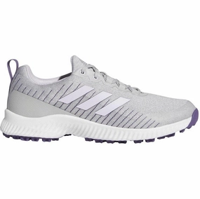Shockproof Protection, Get Yours Discounted price New Women's Adidas Response Bounce 2 Golf Shoes Gray/Purple  MSP$85 Pre-Order Now