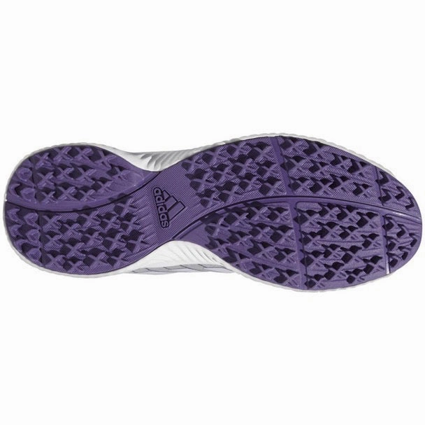 Secure Fit New Women's Adidas Response Bounce 2 Golf Shoes Gray/Purple  MSP$85