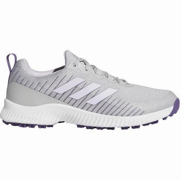 Shockproof Protection, Get Yours Discounted price New Women's Adidas Response Bounce 2 Golf Shoes Gray/Purple  MSP$85 Pre-Order Now
