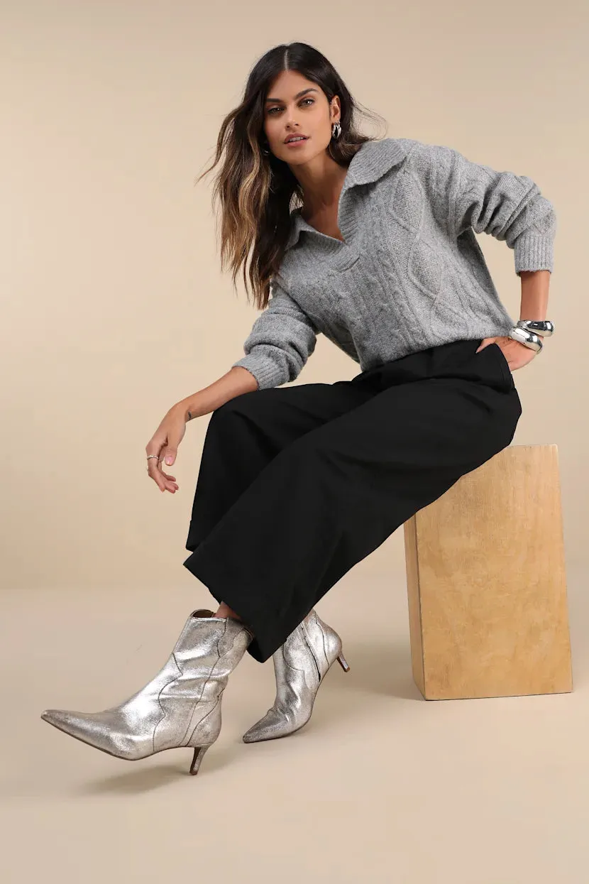 Distressed Pewter Dallas Boots