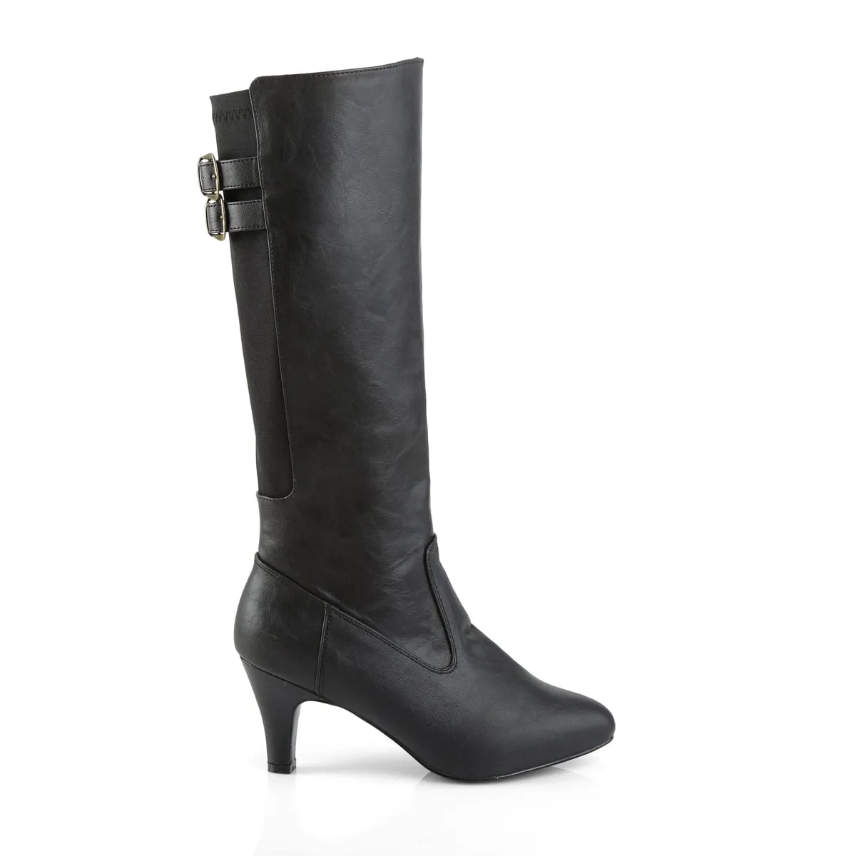 DIVINE-2018 Black Faux Leather