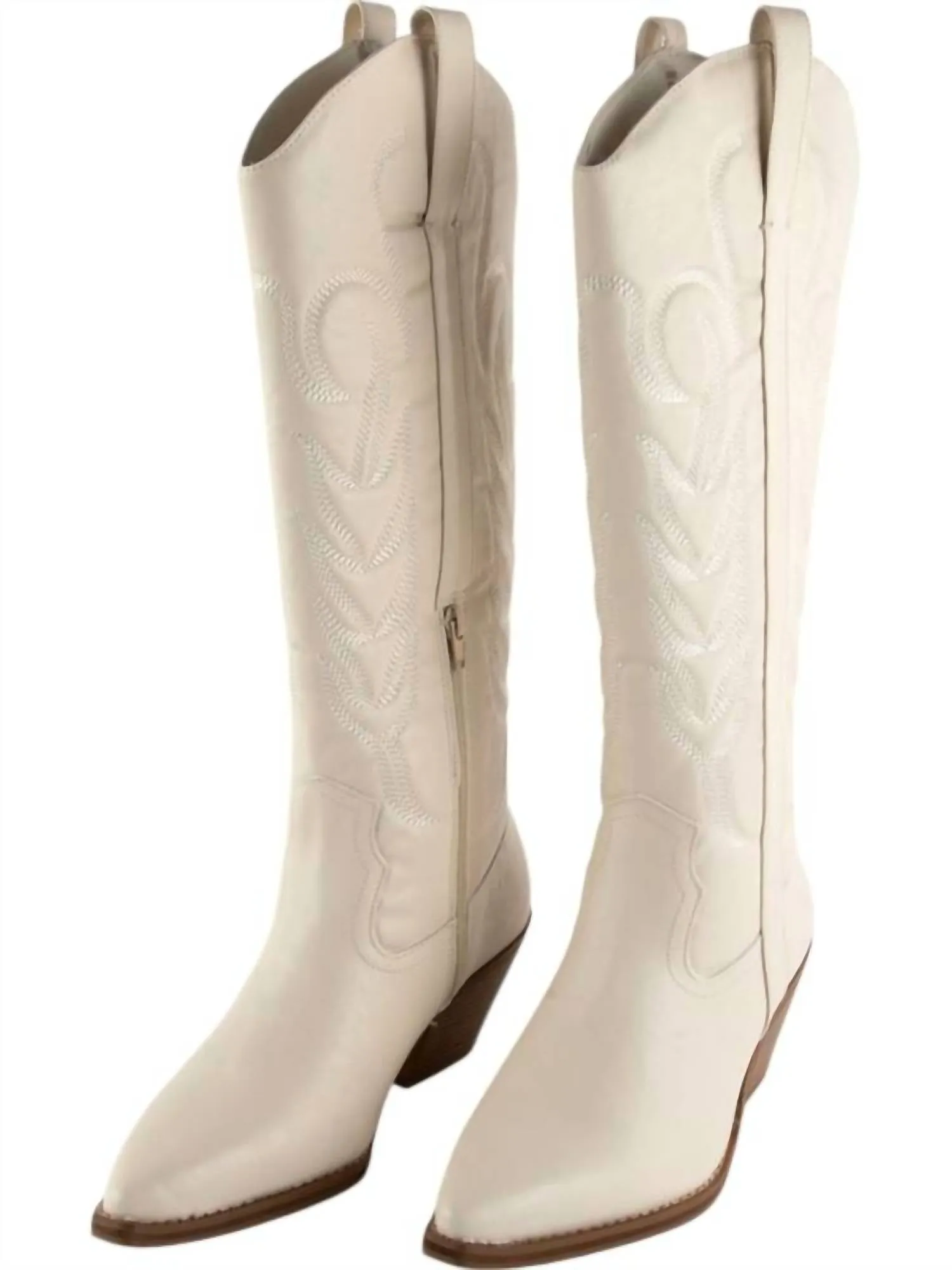 Dixie Western Boots In White