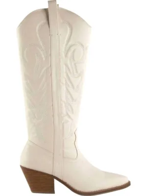Dixie Western Boots In White