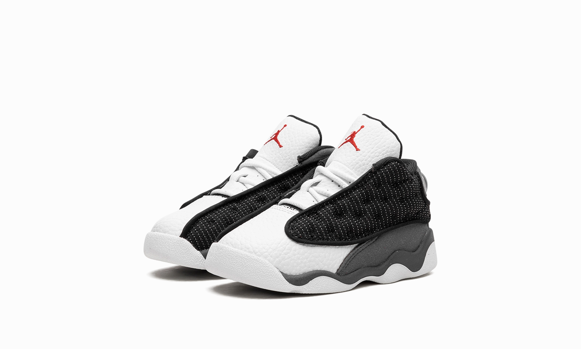 Air Jordan 13 TD "Black Flint" Minimalist, White Canvas Tote Bag, Drawstring Gym Bag With Shoe Pocket