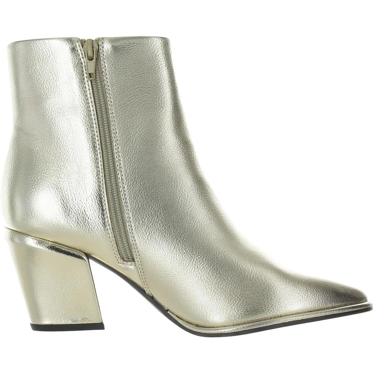 Domina Womens Zipper Faux Leather Booties