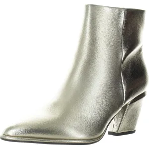 Domina Womens Zipper Faux Leather Booties