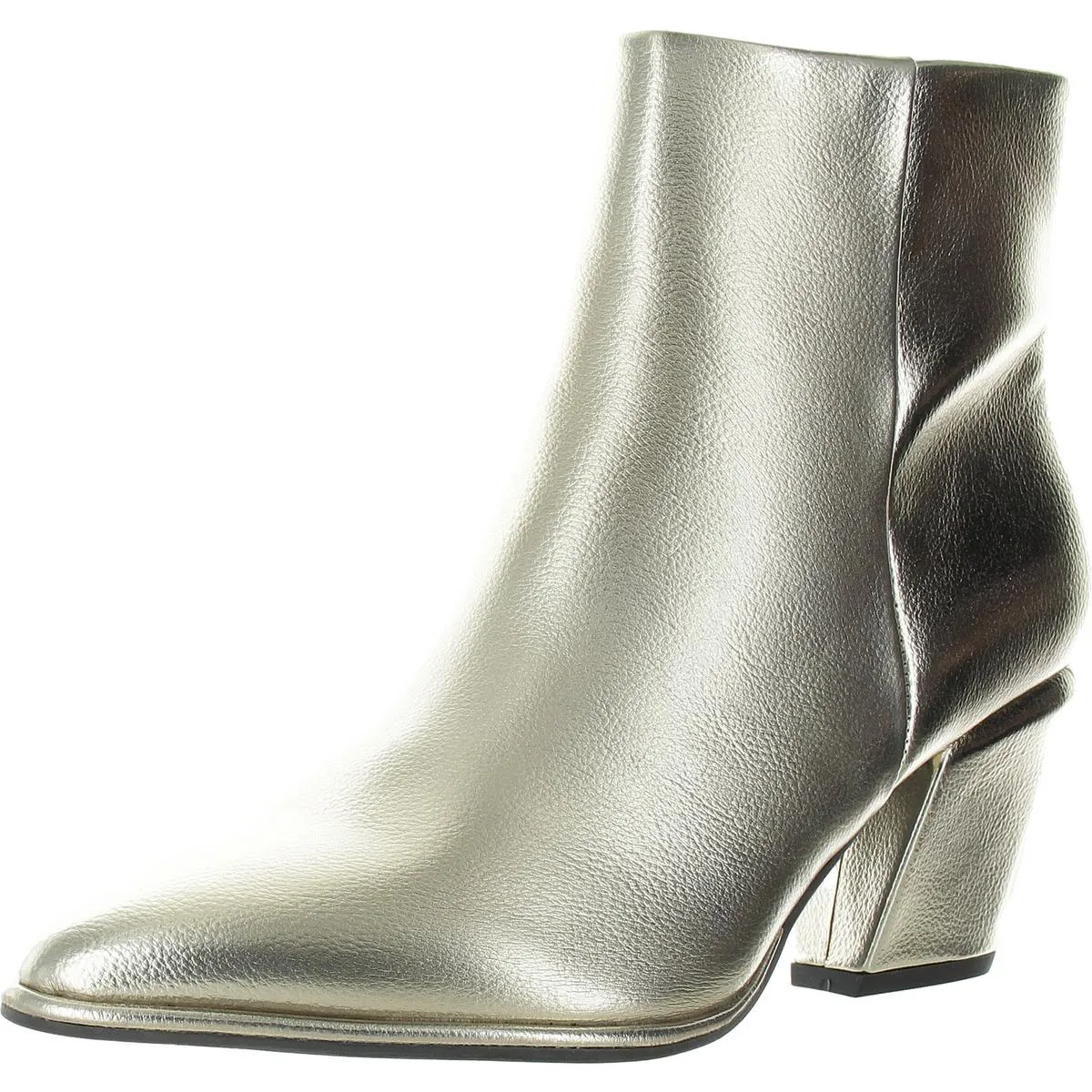 Domina Womens Zipper Faux Leather Booties
