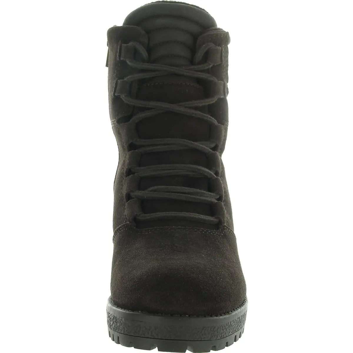 Douglas Womens Zipper Suede Combat & Lace-Up Boots